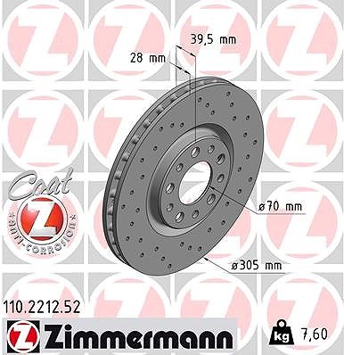 Dischi freno zimmermann asse - dischi,